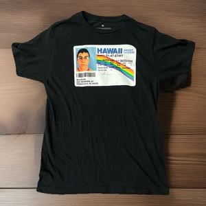 Superbad Movie McLovin Hawaii Driver License Men's Black T-Shirt Size M